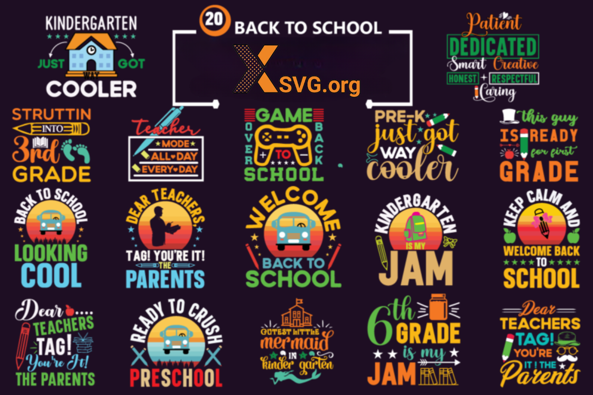 Back To School SVG