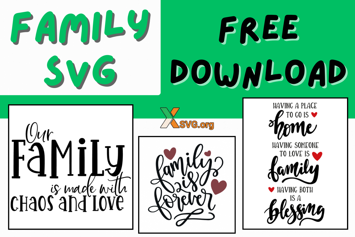 Want to personalize your crafts? Grab these Family SVG Free