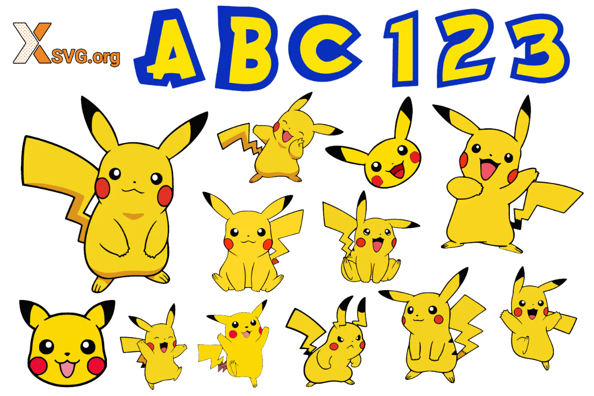 pikachu svg free