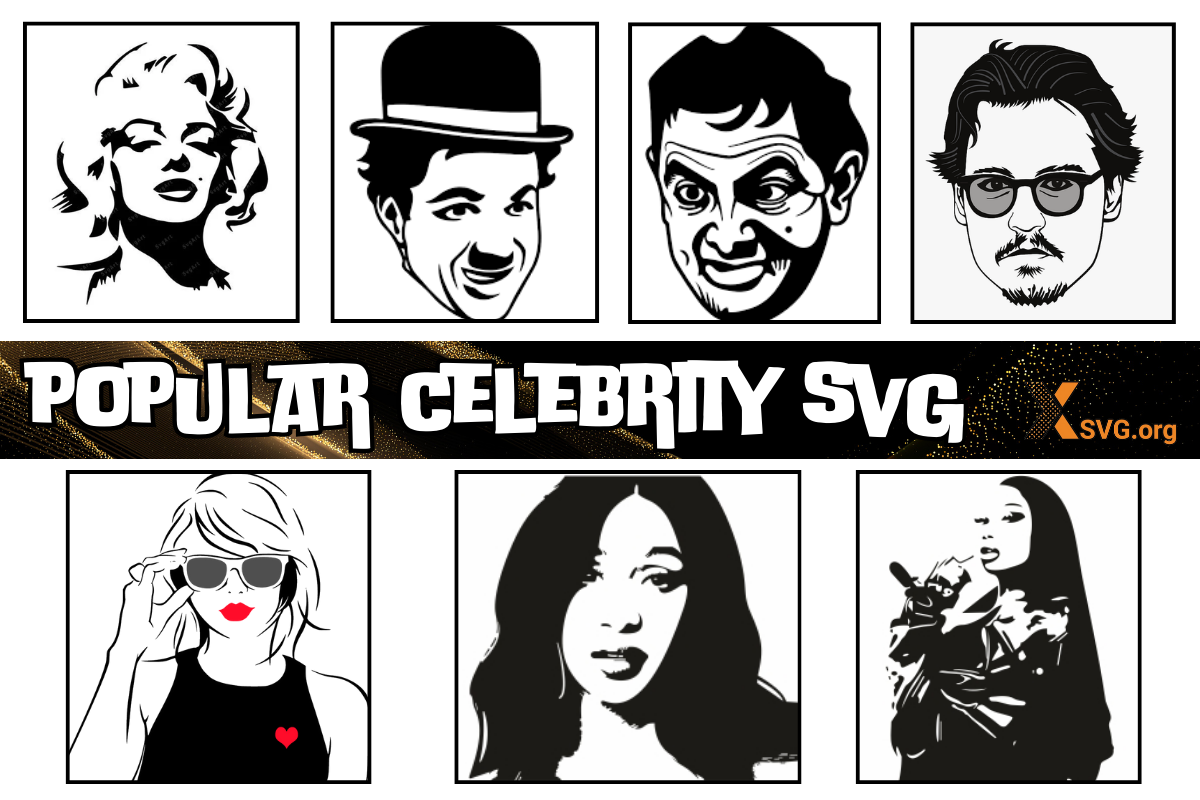 Star Power: Popular Celebrity SVGs That Shine Bright