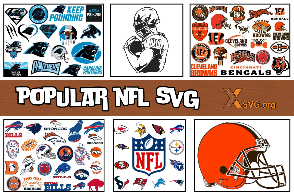 Most popular nfl svg for NFL's fan